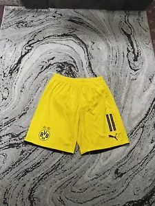 Borussia Dortmund Match Worn Marco Reus #11 Home Football Shorts Size Medium - Picture 1 of 12