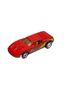 Hot Wheels Red Number 8 Diecast Toy Car - Picture 1 of 6