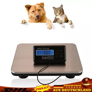 150kg LCD Digital Paketwaage Tierwaage Plattformwaage Hundewaage Industriewaage - Bild 1 von 10