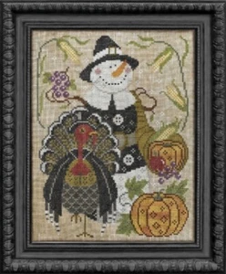 The Pilgrim - Snowman Collector Series - Cottage Garden Samplings - New Chart - Picture 1 of 1