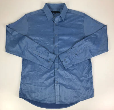 Jonathan Adams Shirt Blue Size L Long Sleeve Pin Stripe Button Business Men's - image 1 of 4