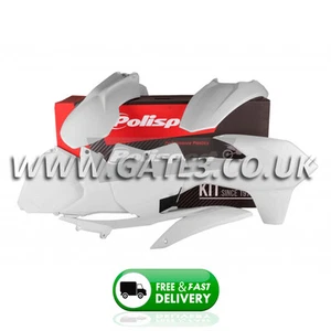 KTM 450XCF XCF 450 2013-2015 White Polisport Plastics Kit Fairing Panel Set - Picture 1 of 1