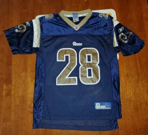 St. Louis Rams Marshall Faulk Vintage Replica Jersey Boys size Medium HOF - Picture 1 of 9
