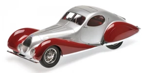 Minichamps 1/18 TALBOT LAGO T150-C-SS COUPE' 1937 SILVER & RED Edición limitada - Imagen 1 de 6