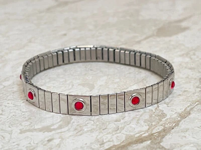 Unisex Ruby Bracelet Bangle jewelry Ruby jewellery Valentines - Image 1 of 4