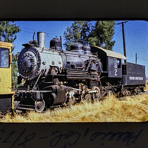 Railroad Slide Ventura County Railway 1975 2 locomotora de vapor Perris California - Imagen 1 de 4