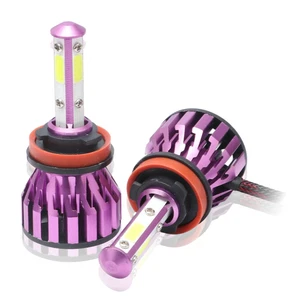 2pcs 4-Sides H11/H9/H8 LED Low Beam Headlight Kit Bulbs High Power Mini Design - Picture 1 of 11
