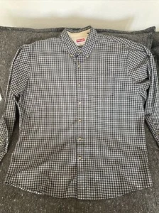 Premium Quality Wrangler Mens Sz XL Black/blue Western Dress Shirt - Picture 1 of 4