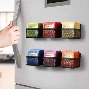 Magnetischer Teebeutel Organizer - 6 Stück Metall für kleine, schwarze - Bild 1 von 1