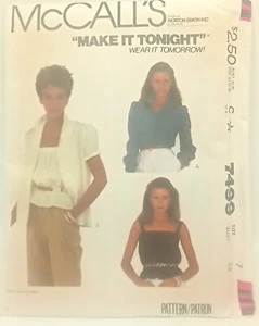 Vintage 80er Jahre Bluse Camisole McCall's 7499 Petite Größe 7 Brust 32 Make it tonigh - Bild 1 von 2