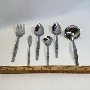WM. A. Rogers Premier ONEIDA SPANADA Flatware USA Completer SET 6 VGUC VINTAGE - Picture 1 of 5