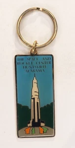 Vintage US Space and Rocket Center One Sided Keychain Keyring NASA Huntsville AL - Picture 1 of 4