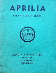 LANCIA APRILIA instruction book - ENGLISH - Foto 1 di 3