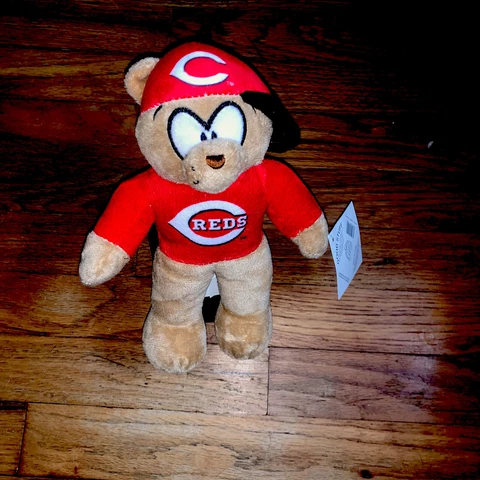 Cincinnati Reds baseball team  Brown  bear . Stuff plush Bear Cover
