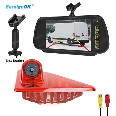 7" Monitor & Brake Light Rear View Backup Camera for Renault Master Nissan NV400 - Image 1 of 4