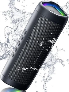 Bluetooth Lautsprecher mit HD Sound, tragbar kabellos, IPX5 wasserdicht - Bild 1 von 5