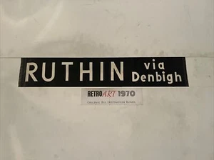 Ruthin Via Denbigh - Rhyl Crosville Bus Jalousie November 1969 30"" - Nordwales GESCHENK - Bild 1 von 12