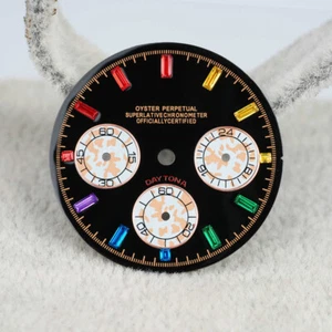 Para VK63 Movimiento Verde Luminoso Seis Manecillas 29.5mm Esfera Reloj Parte - Imagen 1 de 8