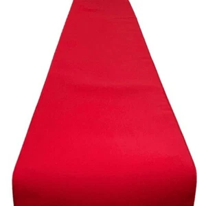 Rote "Cotton Feel" Tischläufer 228x30cm 90", 178x30cm 70", 132x30cm 52" - Bild 1 von 2