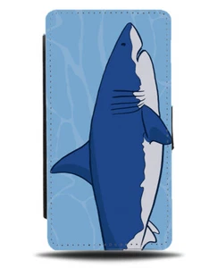 Estuche tipo billetera abatible de natación de tiburón con dibujos animados cara de tiburón niños niños bajo el agua M370 - Imagen 1 de 3