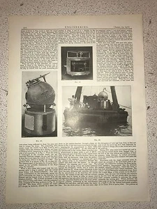 Figures Of Under Water Mine: 1912 Engineering Magazine Print - Foto 1 di 2