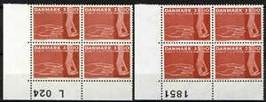 Danimarca 1963, set blocco aiuti per disabili fisici VF MNH, Mi 415x-415y cat +8€ - Foto 1 di 1