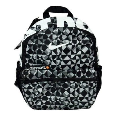 Nike Brasilia Just Do It Printed Mini 11L Backpack CK5577-010 Black/Grey/White - Image 1 of 4