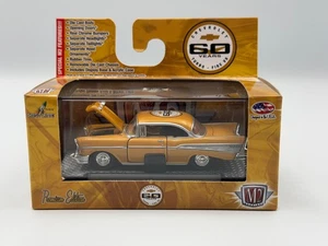 M2 Chevrolet 60th Ann. 1957 Chevrolet Bel Air, Gold, WMTS01, 1:64, NIB - Picture 1 of 14