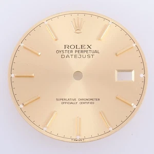 Rolex Datejust 36mm Champagne Stick Dial, T Swiss T, Part 16013 16233 #C41 - Picture 1 of 5