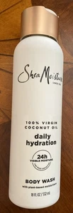 Olio di cocco vergine di karitè lavaggio corpo 18 oz nutrire ricostituire la pelle idratazione quotidiana - Foto 1 di 3