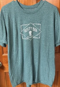 Frosty's, Put-In-Bay, Heather Green XLarge T-Shirt. Frosty Bar Logo - Picture 1 of 4