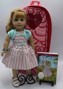 American Girl Maryellen Larkin bambola 18" con vestito e custodia include libro - Foto 1 di 19