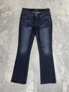 Jeans argento Suki slim boot jeans donna 29x31 lavaggio scuro elasticizzato vita media denim - Foto 1 di 10
