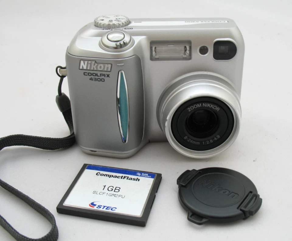 Vintage Nikon CoolPix 4300 Compact Digital Camera 4MP CCD, Working +1GB Card - Image 1 of 4