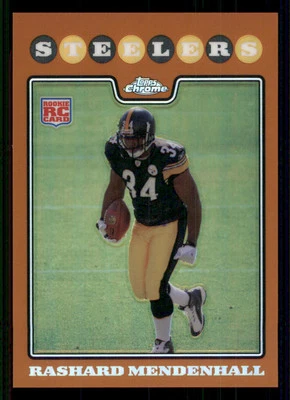 2008 Topps Chrome Copper Refractors #TC182 Rashard Mendenhall /425 - Image 1 of 2