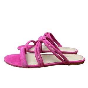 Sandalia sin cordones STRUART WEITZMAN para mujer 8 nudo torcido rosa peonía diseñador - Imagen 1 de 10