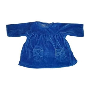 Doll Velour Dress Blue Dolls Clothing Pockets You & Me 2014 Baby Girl Toys R Us - Picture 1 of 5