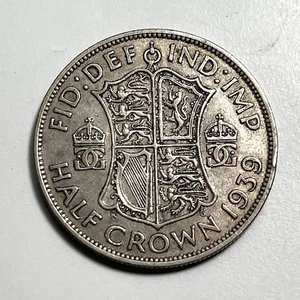 1939 Großbritannien Silber Half Crown 0,500 Silber vz Details Weltmünze - Bild 1 von 6
