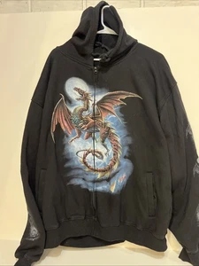 Jay’s Rock Dragon 2XL Sudadera con Capucha Doble Cara Cremallera - Imagen 1 de 6