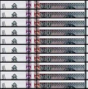 ROMANIA 500 LEI P-101 1992 x 100 Pcs Lot BUNDLE Romanian SCULPTURE UNC PACK NOTE - Picture 1 of 6