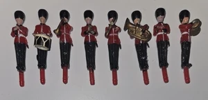 Marching Band Vintage Cake Toppers Set Of 8 Plastic Retro + 2 Wilton Soldiers - Picture 1 of 14