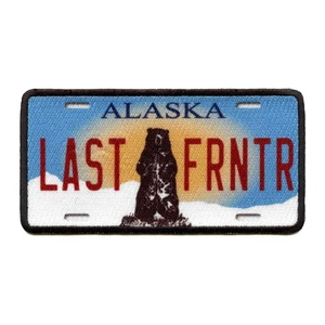 Alaska Nummernschild Patch Last Frontier Sublimiert Bügelbild - Bild 1 von 2