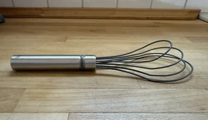 Pampered  Chef Silicone Flat Whisk Stainless Steel #2482 - Picture 1 of 5