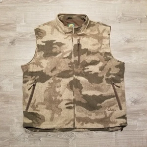 Cabelas Wooltimate 4Most Windshear Camo Hunting Vest Mens Size 2XL Wool Outdoors - Picture 1 of 7