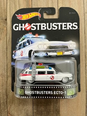 2015 Mattel Hot Wheels HW Retro Culture Ghostbuster Ecto-1 Real Riders Car - Image 1 of 4
