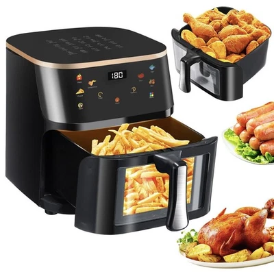 OYAJIA Air Fryer 10L with Easy-View Window, Touch Controls, Nonstick, 6 Function - Image 1 of 3