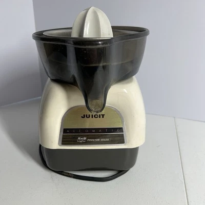 Proctor-Silex Juicit Automatic Juicer J101W Made In USA Tested Works VINTAGE - Image 1 of 4