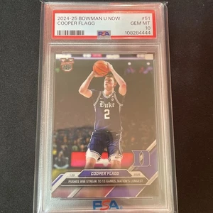 PSA10 2024-25 Bowman U Now - Cooper Flagg #51 From Japan - Picture 1 of 1