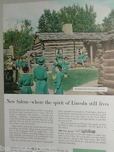 1956 Sinclair Oil Corporation ad, Girl Scouts, Lincoln - Picture 1 of 3