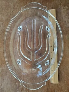 GlasBake #380 Saft Brunnen 9,25x13,25" Klarglas Platte Fleisch, Geflügel Hergestellt in den USA - Bild 1 von 4